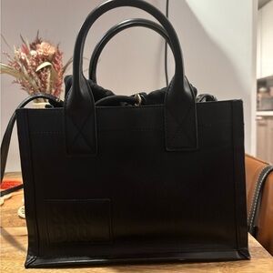 Black Women's Structured Small Tote Bag - Sandro